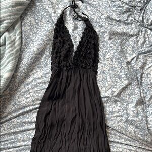 Black for love and lemons maxi dress